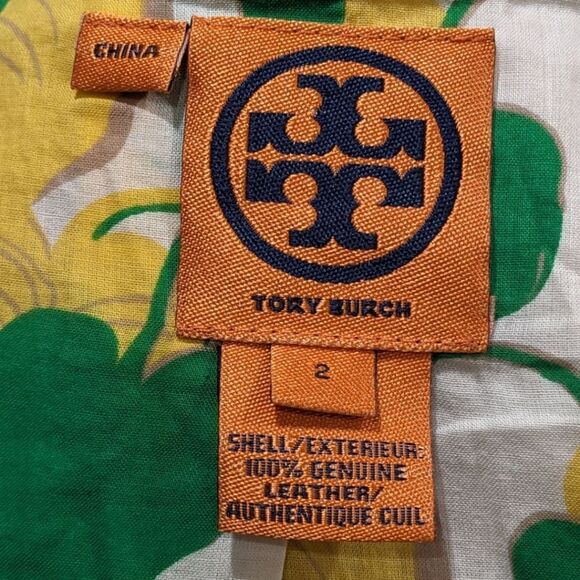 Tory Burch Women's Genuine Leather Utility Military Jacket in White Size 2 - Picture 8 of 11